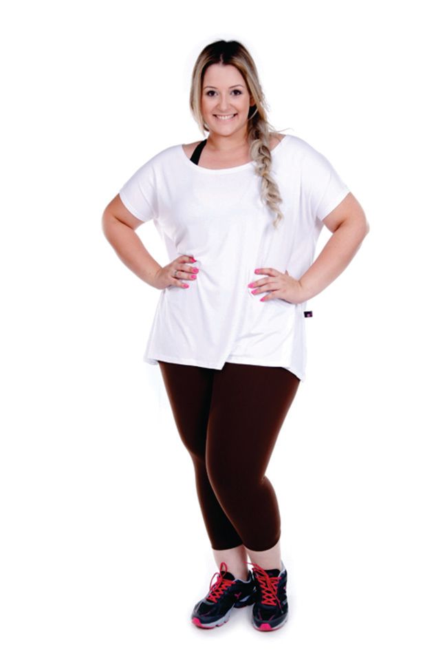 blusas para ginástica plus size