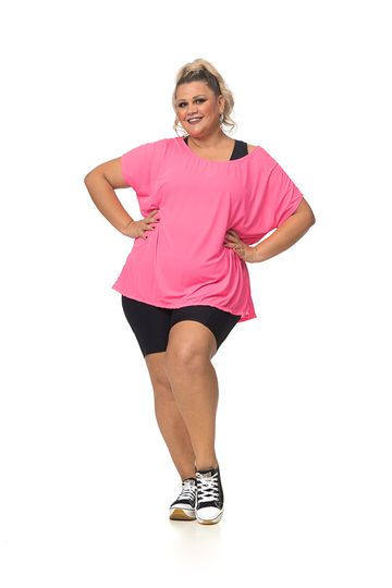 blusinha neon plus size